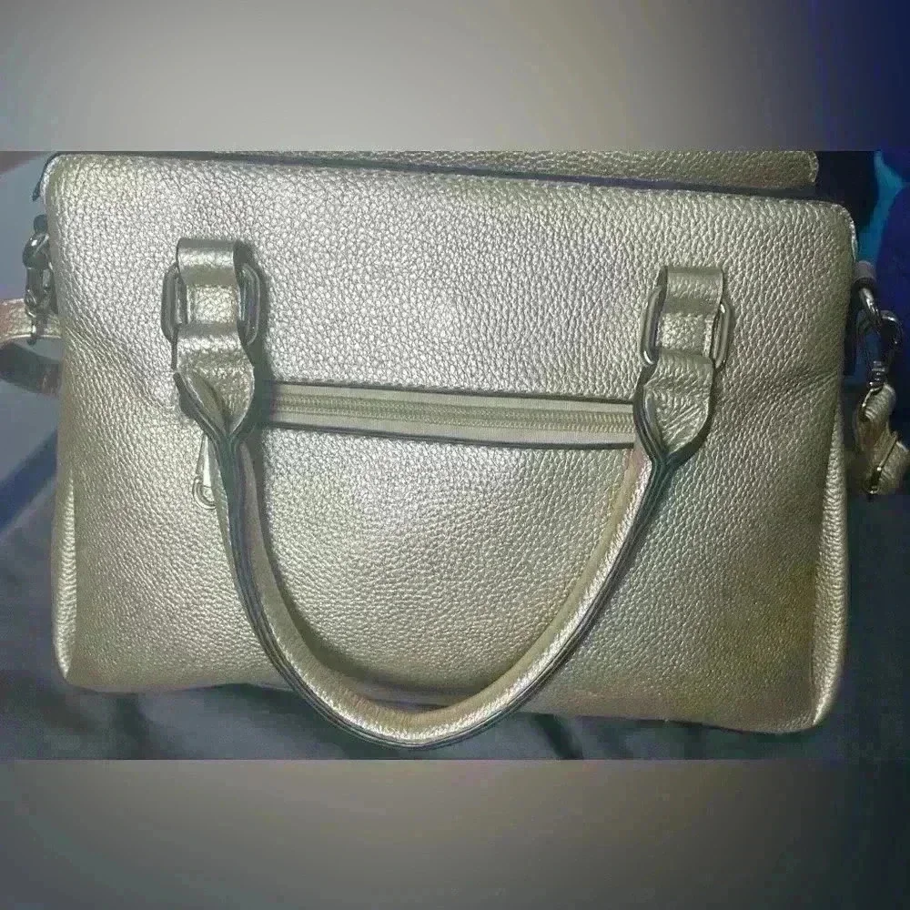Two-Tone Dasein Floral Print Satchel NWOT